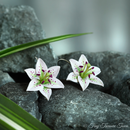 Blütenzauber Ohrringe "Lilien"-31