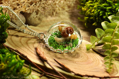 Schnecke mit Haus in Waldlandschaft für Sabine-31